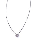 Collana Davite & Delucchi Donna in Oro bianco Diamante 0.22 Ct CLN010907 OS - CLN010907 OS